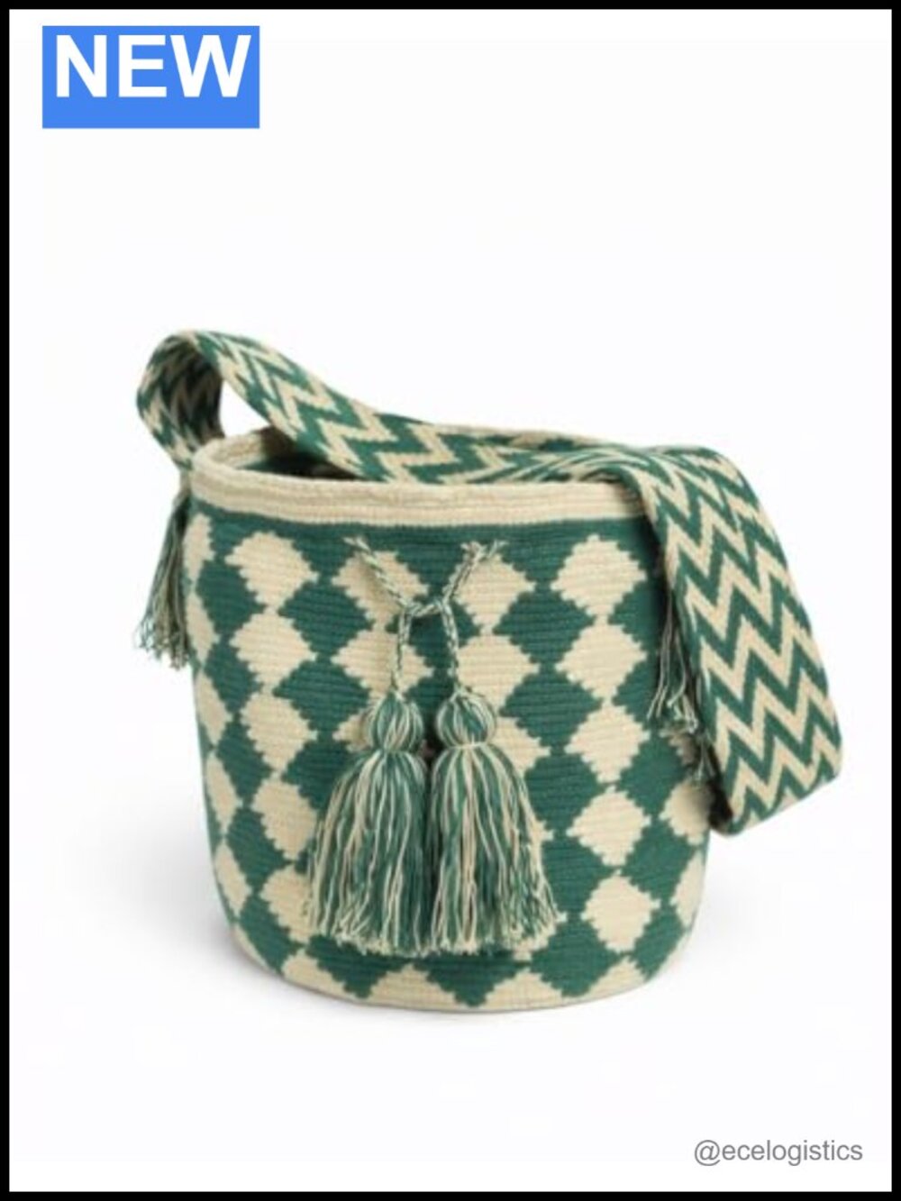 Handmade Woven Mochila Backpack Boho Purse